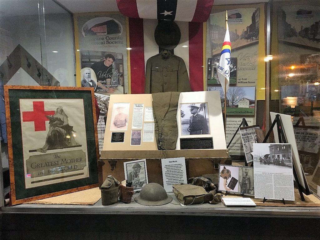 Veteran's Day - World War I - History Display - The Hair Studio - Delaware County Historical Society - Delaware Ohio