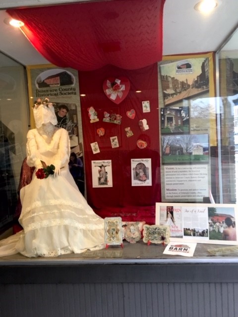 Love and Marriage - History Window Displays - Sidewalk Local History Exhibit - Delaware County Historical Society - Delaware Ohio