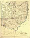 Ohio Railway Postal Map 1882