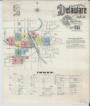 1895 Sanborn Fire Ins Map - Delaware Oh -Online Map